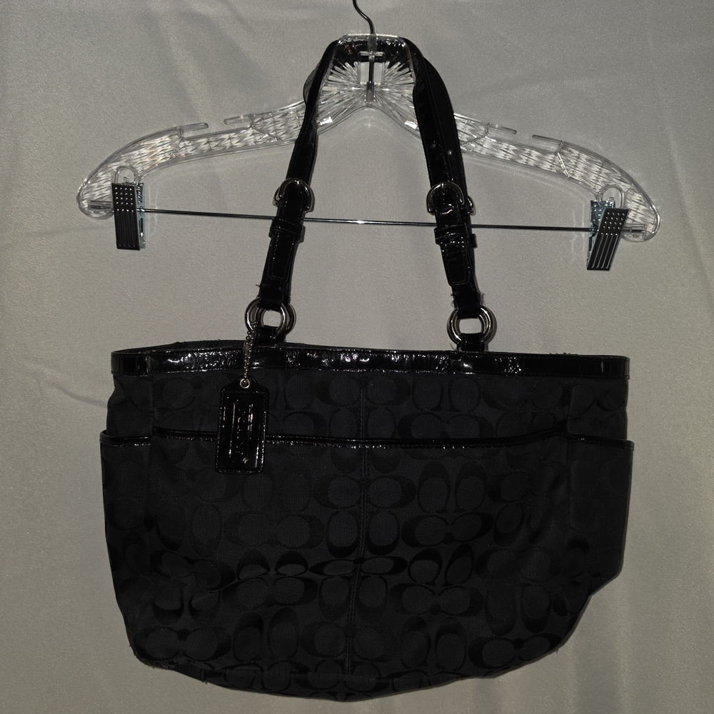 Coach Black Signature Tote Bag - Picture 2 of 6
